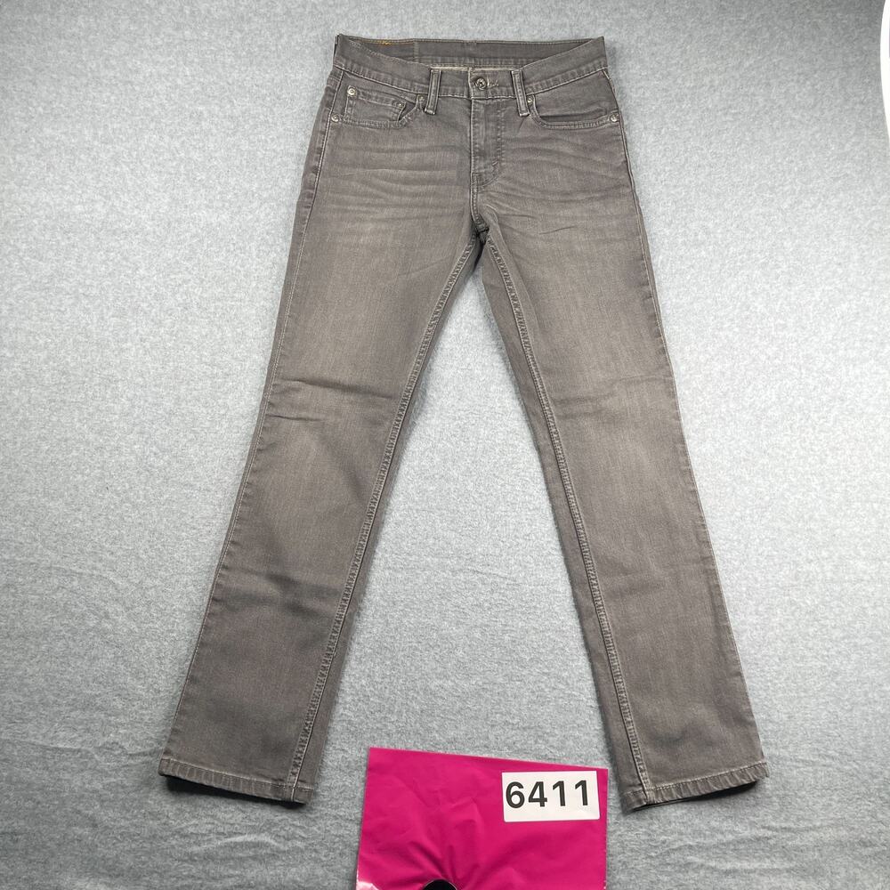 Levis 511 Denim Jeans Mens Size 29x30 Gray Casual Classic Levi Strauss